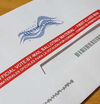 Absentee voter vote by mail ballot