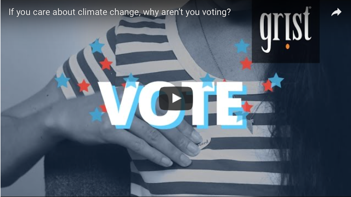 Grist video on why it's important for environmentalists to vote