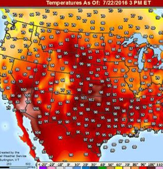 Heat map.
