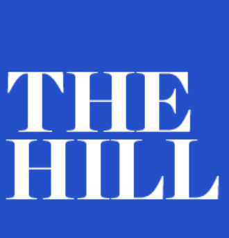 The Hill logo with blue background