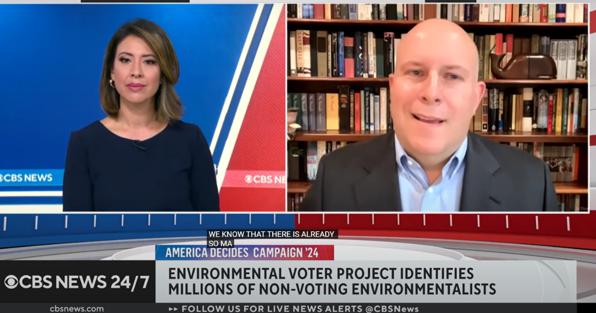 CBS News: Could new, environmental voters decide the 2024 election ...